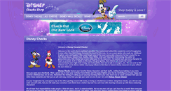 Desktop Screenshot of disneychecksshop.com